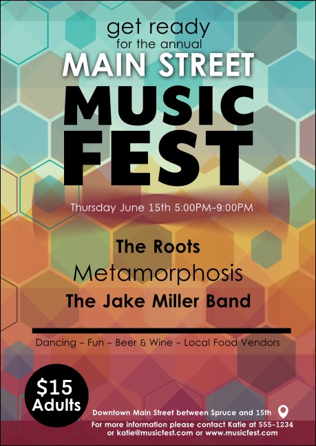 Music Festival Club Flyer Product Front