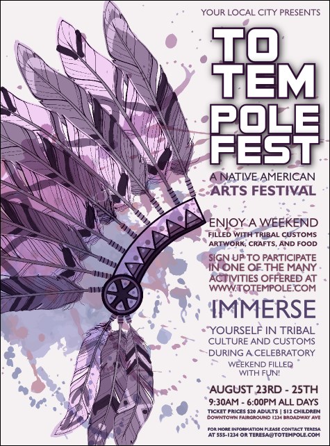 Headdress Flyer Product Front