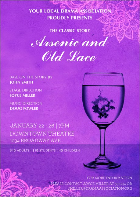 Arsenic & Old Lace Postcard Product Front