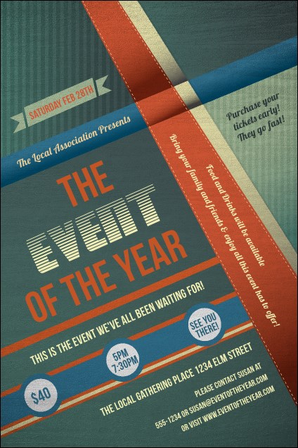 Retro Stripes Poster Product Front