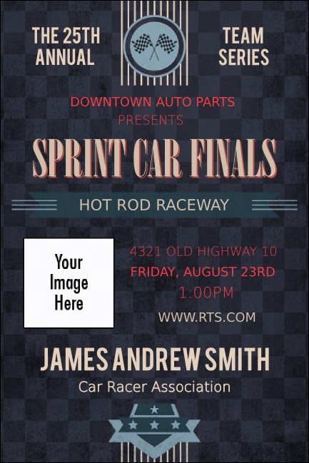 Car Racing Economy Event Badge Product Front