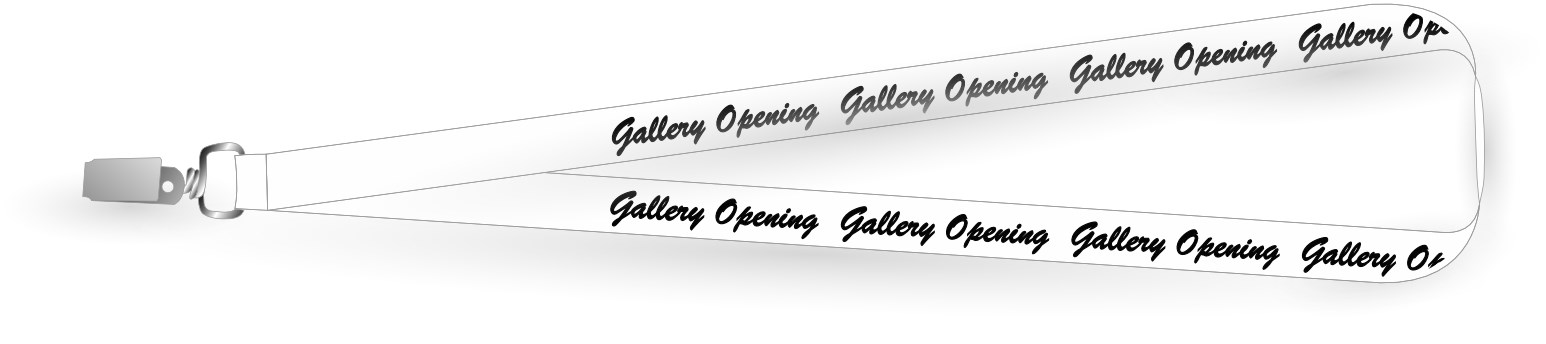 Casual Script Lanyard Product Front