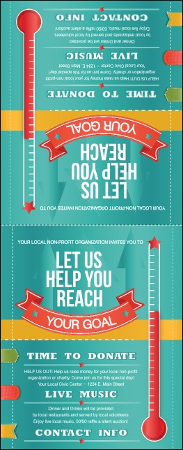 Fundraising Thermometer Table Tent