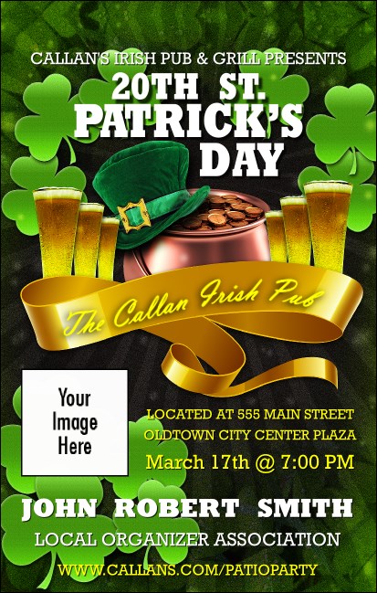 St. Patrick's Day Party VIP Event Badge Medium