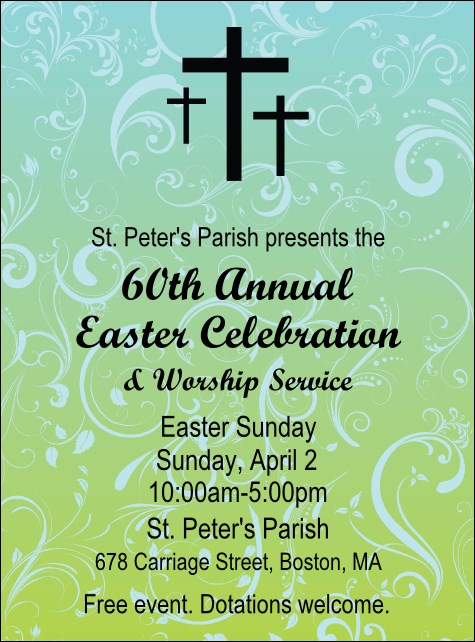 Easter Sunday Flyer Product Front
