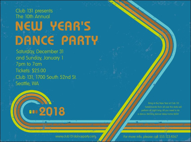 Retro Rainbow Flyer Product Front