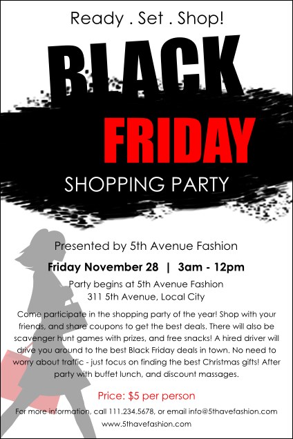 Black Friday Poster Product Front