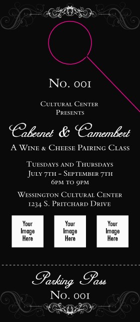 Black Tie Gala Hang Tag Product Front