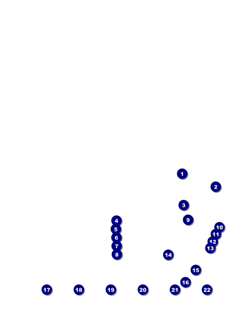 Modern Dance Black Logo Flyer Front Field Markers