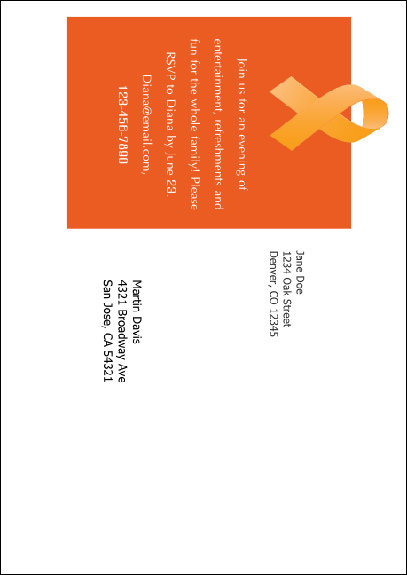 Leukemia Postcard Mailer Product Back