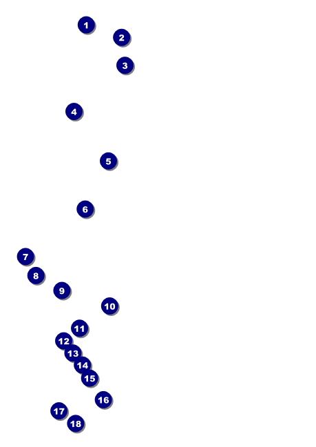 All Purpose Building and Streetlights Black and White Postcard Mailer Front Field Markers