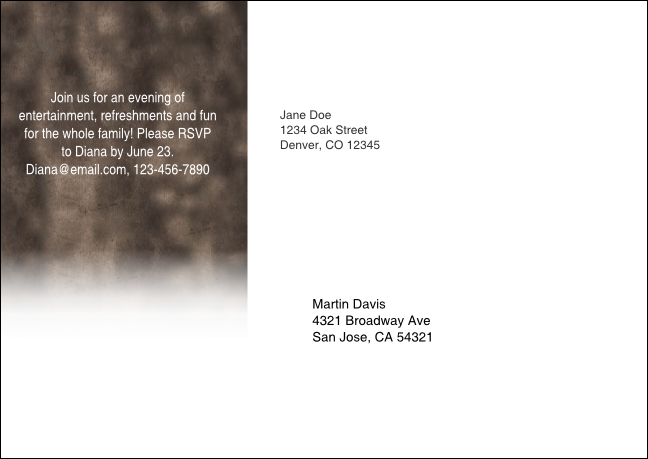 Image Upload Polaroid Postcard Mailer Product Back