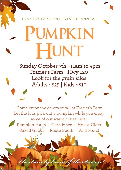 Pumpkin Patch Postcard Mailer Product Front