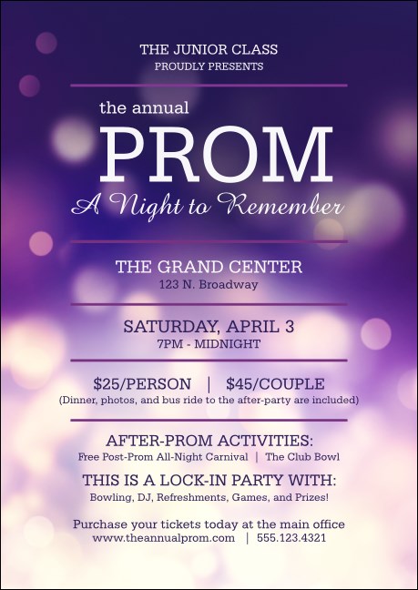 Abstract Lights Postcard Mailer