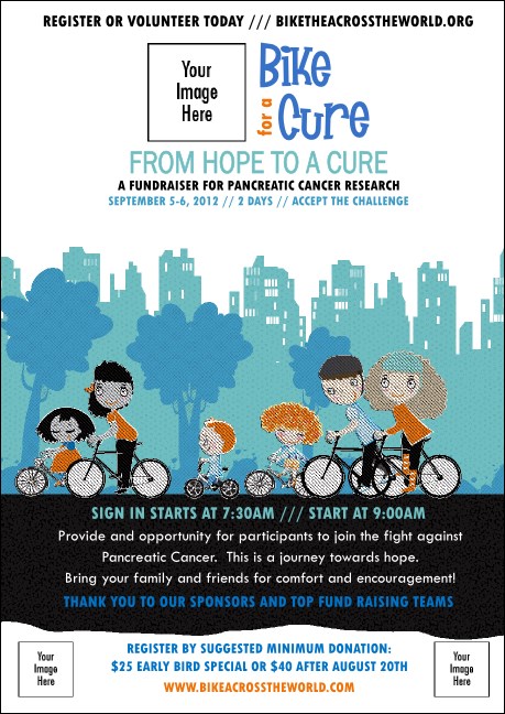 Bike for a Cause Postcard Mailer Product Front