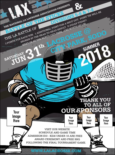 Lacrosse LAX Stick Flyer Product Front