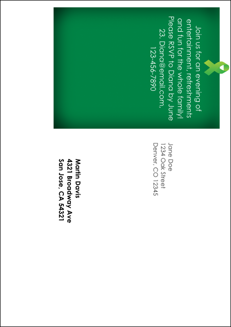 Lymphoma  Postcard Mailer Product Back