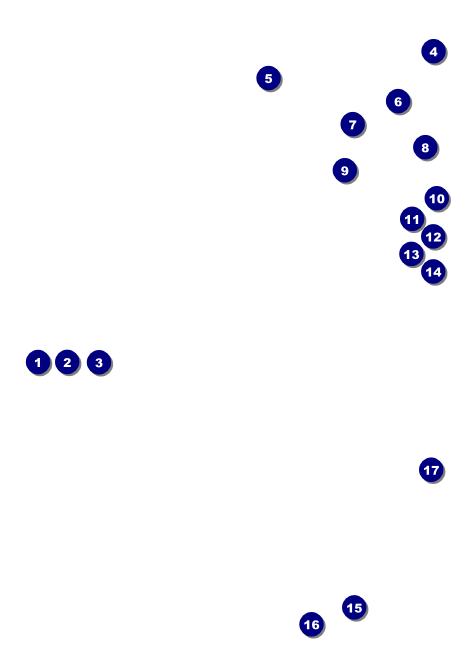 Toronto (Black & white) Postcard Mailer Front Field Markers