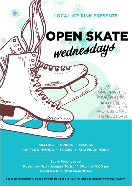Ice Skating  Postcard Mailer