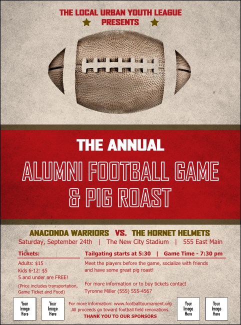 Football Red Flyer Product Front