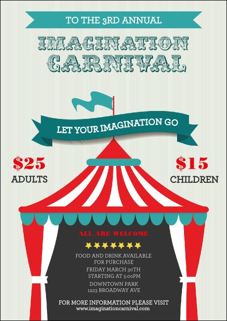 Carnival Monkey Postcard Mailer