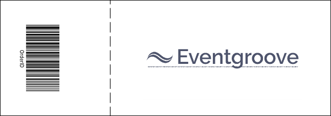 Orange Ribbon Event Ticket Product Back