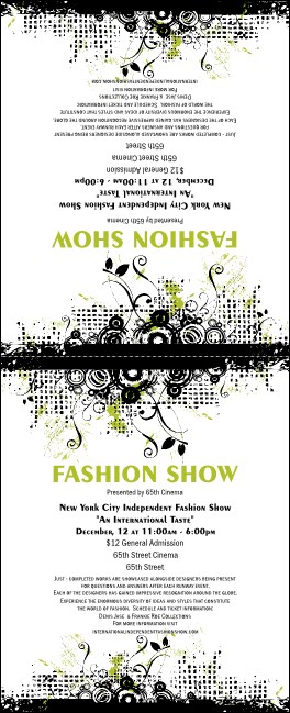 Fashion Show Table Tent