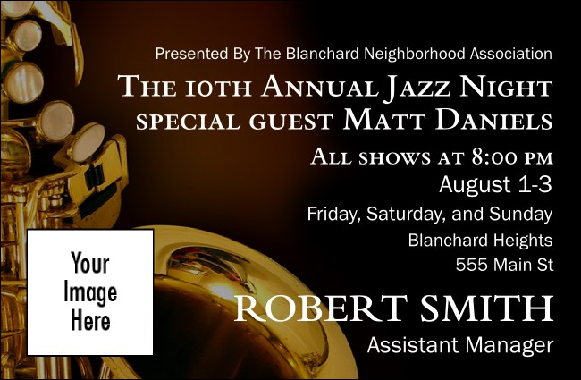 Jazz VIP Event Badge Small (REPLACED) Product Front