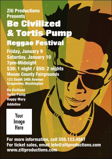 Reggae Postcard Product Front