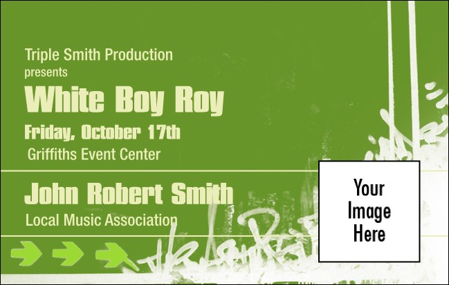 Hip Hop Green VIP Event Badge Medium Product Front