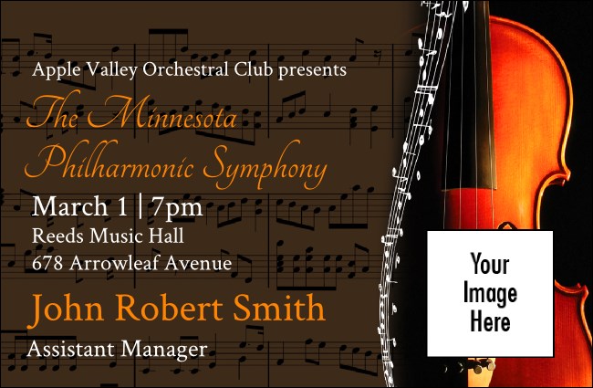 Symphony VIP Event Badge Small Product Front