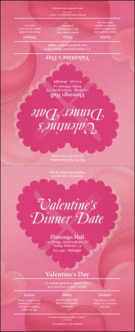 Valentine's Dinner Date  Table Tent Product Front