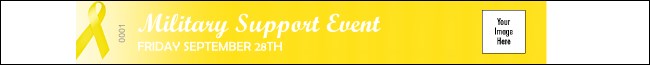 Yellow Ribbon Premium Synthetic Wristband Product Front