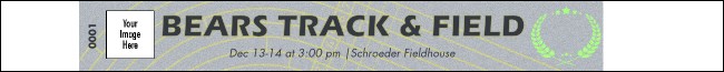 Track and Field  Premium Synthetic Wristband Product Front