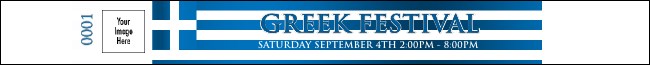 Greek Flag Premium Synthetic Wristband Product Front