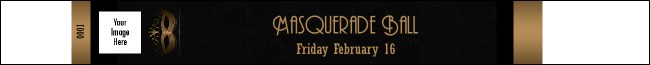 Masquerade Ball 3 Premium Synthetic Wristband Product Front