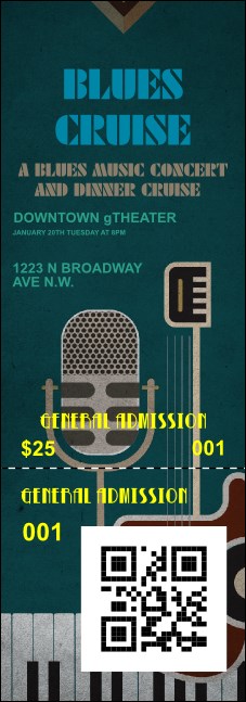 Blues QR Event Ticket