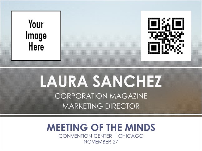 Conference Series: Abstract Grey Economy Event Badge Product Front