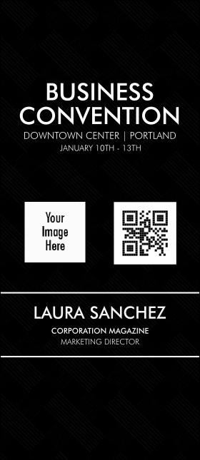 Conference Series: All Purpose Lines VIP Event Badge Large Product Front