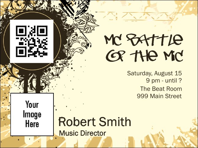 Hip Hop Concert Economy Event Badge Product Front