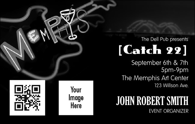 Memphis BW VIP Event Badge Medium Product Front