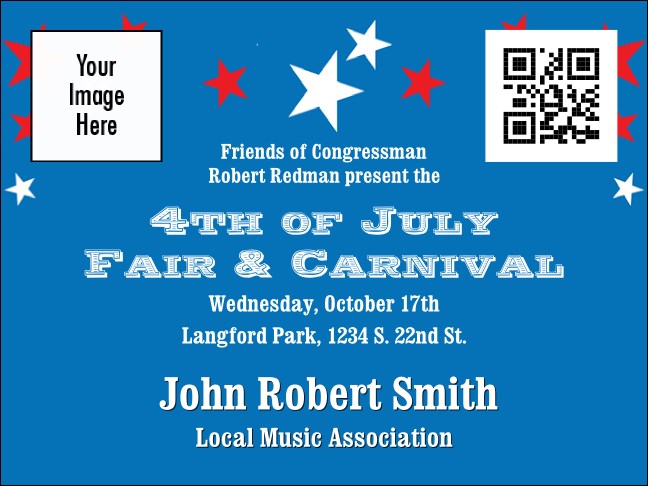 Red, White, and Blue Stars Economy Event Badge Economy Event Badge Product Front