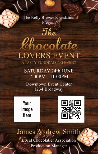 Chocolate VIP Event Badge Medium Product Front