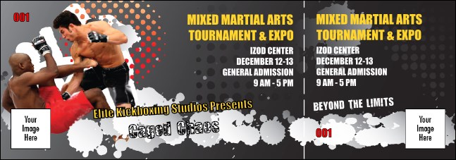 MMA Frontkick Event Ticket Product Front