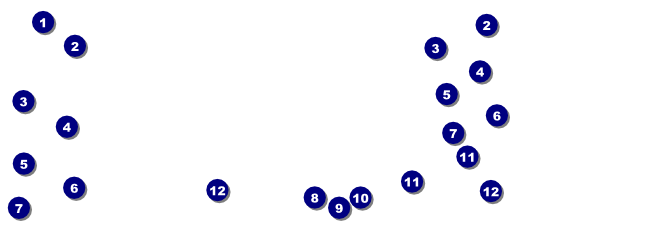 BBQ Vintage Event Ticket Front Field Markers
