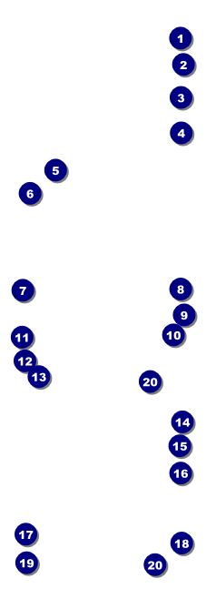 Pittsburgh Event Ticket Front Field Markers