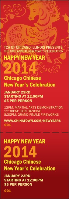 Chinese New Year Horse Event Ticket