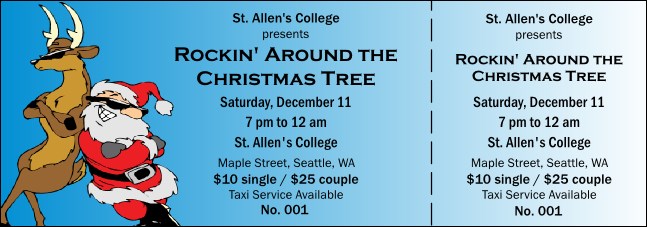 Cool Christmas General Admission Ticket 002 Product Front