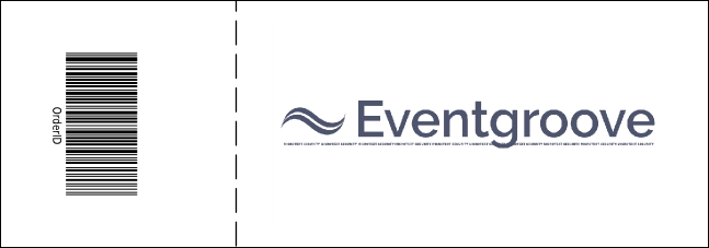 Red and White General Admission Ticket Product Back