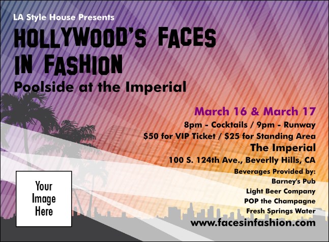 Hollywood Invitation Product Front